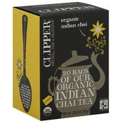 Clipper Organic Indian Chai Tea, 20 count, (Pack of 6)