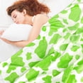 thumbnail image 2 of Green Throw Blankets Fleece Soft Blankets & Throws Super Soft Plush Blanket Twin Size, 2 of 5