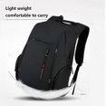 thumbnail image 3 of 17.3-inch laptop backpack work-daily backpack water resistant travel work computer backpacks USB charging port (A, black), 3 of 5