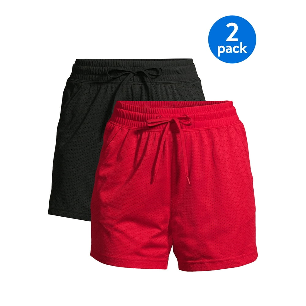 Athletic Works Athletic Works Women’s Mesh Shorts, 2Pack Walmart