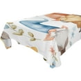 thumbnail image 5 of Ryvnso Gnomes Christmas Floral Rectangle Table Cloth Tablecover Dinning Tablecloth 54"x54", 5 of 8