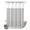 Gray, White, Silver, variant on No Hook Shower Curtain, Boho Beige Shower Curtains for Bathroom with See Through Top Window, Minimalist Farmhouse Striped Waterproof & Washable Bath Curtain Narrow 54"x78"