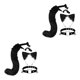 thumbnail image 3 of Minnieouse 3Pcs Cat Ear Tail Leather Kits Choker Lolita Halloween Cosplay Costume Type1 NO1, 3 of 4