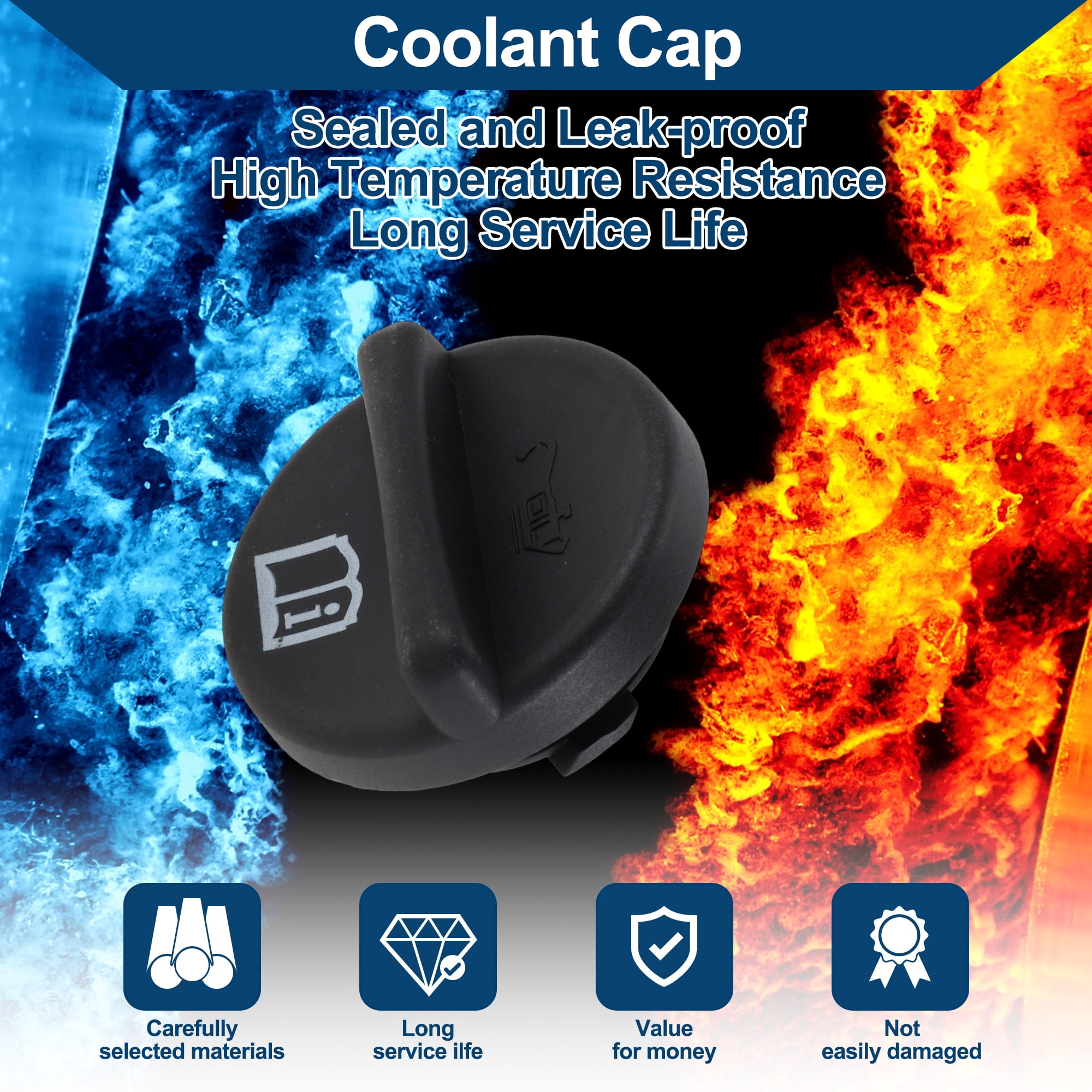 Unique Bargains Coolant Reservoir Cap for Chevrolet Cruze 1.4L 1.8L 2008-2013