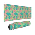 thumbnail image 2 of Disketp Gaming Mouse Pad Colorful Palm Leaves Pattern Large Mouse Mat Long Extended Desk Pad Non-Slip Rubber Mice Pads Stitched Edges Thin Pad (11.8x31.5 Inch), 2 of 8