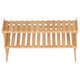 thumbnail image 5 of Estante de flores de escritorio, soporte para plantas de mesa de doble capa de bambú, resistente al agua, resistente y duradero para oficina y sala de estar, 5 of 14