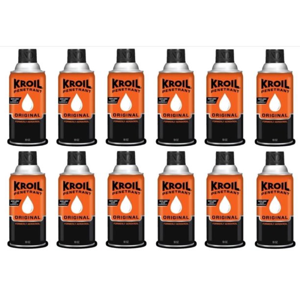 KROIL Oil (Aerokroil), 10 oz. Aerosol, Pack of 12