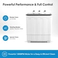 thumbnail image 5 of Portable Washing Machine, 14lbs Twin Tub Washer Mini Compact Laundry Machine with Drain Pump,Compact Washer for Home Dorm Apartment,Grey, 5 of 6