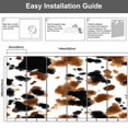 thumbnail image 4 of Modern Wallpaper Murals 3D Cow dye seamless pattern Watercolor hand drawn black brown color Peel and Stick Removable Self-Adhesive canvas Wall Stickers for Nursery Kids Bedroom TV Wall Decor, 4 of 5