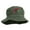 Green, variant on Fly Fishing Embroidered Pigment Dyed Bucket Hat - Charcoal OSFM