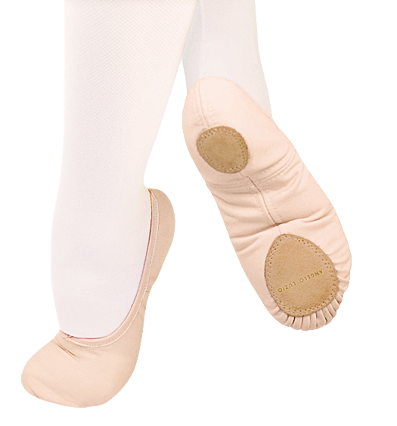 Womens 11 W Peach Body Wrappers Angelo Luzio Wendy 246A Ballet Slippers Shoes 