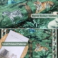 thumbnail image 6 of Runner Rugs for Hallway, Yamaziot 2'x10' Faux Jute Rug Runner Non Slip Woven Texture Floor Carpet Farmhouse Rug for Kitchen Entryway Outdoor Patio, Natural Jungle Animals Print Decor, 6 of 8