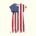 thumbnail image 5 of LSLJS Robe du 4 Juillet pour Filles Tout-Petits Robe d'Été Rayée Drapeau Américain Tenue Patriotique pour Enfants, 5 of 5