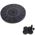 thumbnail image 3 of Fuente de agua solar para piscina, estanque, cascada, decoración de jardín, baño para pájaros al aire libre, energía solar, color negro, negro, 3 of 5