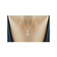 thumbnail image 6 of JewelersClub 1/3 Carat T.W. White Diamond 14k Gold Over Silver 3 Piece Square Jewelry Set, 6 of 10