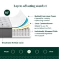 thumbnail image 3 of Zinus Comfort Support 10" Queen Cooling Gel Hybrid Mattress with Pocket Springs, 3 of 13