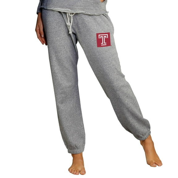 Women's Concepts Sport Gray Temple Owls Mainstream Knit Jogger Pants