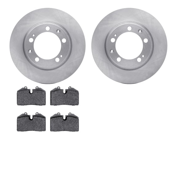 Dynamic Friction Company Front Brake Rotors with 5000 Euro Ceramic Brake Pads 6602-02038