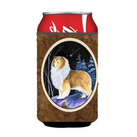 

Starry Night Sheltie Can Or bottle sleeve Hugger - 12 oz.