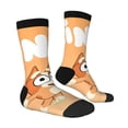 thumbnail image 3 of Lsque Bluey Printed Men's Crew Socks, Soft Durable Breathable Moisture-Wicking with Odor Control Cotton socks, 3 of 7