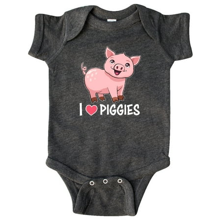 

Inktastic I Love Piggies- cute pig Gift Baby Boy or Baby Girl Bodysuit