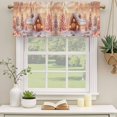 thumbnail image 2 of Christmas Curtain Valances for Windows, Kitchen Valance Window Treatments Panel 2 Pack, Xmas Tree Snowflake House Rod Pocket Short Curtains for Bathroom Bedroom 42 x 18 Inch, 2 of 8