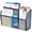 Black, variant on INTIGE 3-Grid Mesh Wall Mount Pencil Holder, Small Magnetic locker accessories, Black