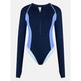 thumbnail image 5 of Ozark Trail Women's and Women's Plus Size Swim Rash Guard with Long Sleeves, Size XS-3X, 5 of 5