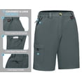 thumbnail image 7 of Little Donkey Andy Women's 10 Inches Quick Dry Hiking Cargo Shorts Lightweight Bermuda Golf Shorts Outdoor Travel Grey Size XL, 7 of 7