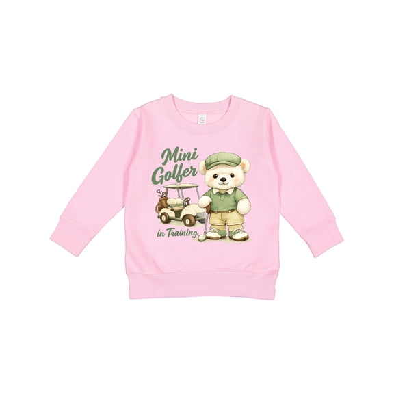 Inktastic Mini Golfer in Training Toddler Sweatshirt