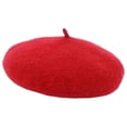 thumbnail image 4 of lionlar Dog Cat Hat Wool Beret Adjustable Elastic Rope Costume Dog Holiday Birthdays Dog Red, 4 of 9