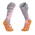 thumbnail image 2 of Bas Rouges Chaussettes Chauffantes Chauffantes pour Femmes Activitéshommes Paire d'Hiver Extérieur un Équipement de Sports d'Hiver Sans Alimentation, 2 of 5