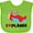 Apple Green, variant on Inktastic Airplane I Love Planes Boys Baby Bib