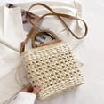 thumbnail image 4 of Bolso tejido de paja Zulema Beige Bolso tejido a mano, 4 of 8