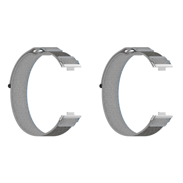 Pulsera Reloj Ajustable Con Correa Tejida Nailon para Huawei Watch Fit 3 (gris) Azul