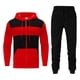 thumbnail image 1 of Sudadera Para Hombre, Sudaderas Con Capucha A La Moda, 2 Piezas, Chaqueta Con Panel de Bloques de Colores, Abrigo Deportivo de Manga Larga, Jersey Con Cremallera, Top + Pantalones, Traje Odeerbi  ODB180823, 1 of 6
