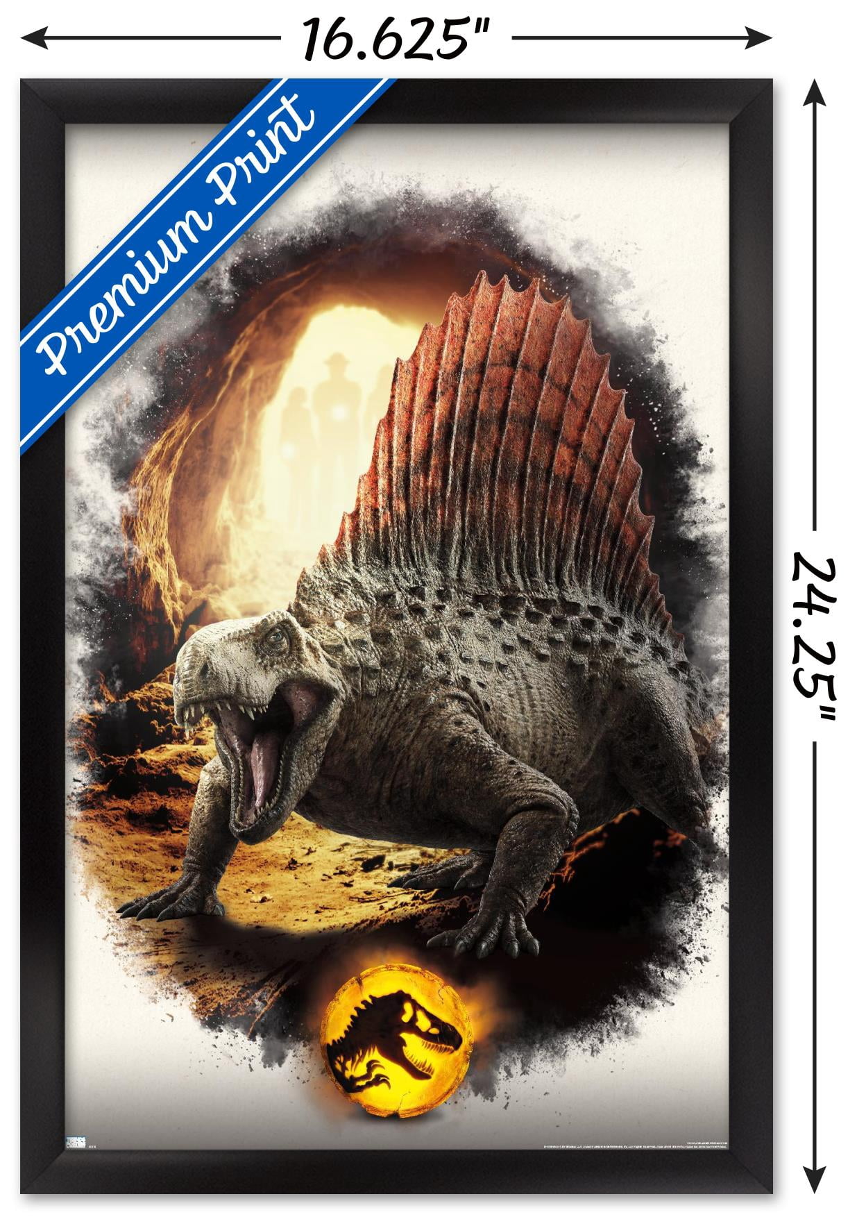 Jurassic World: Dominion - Dimetrodon Focal Wall Poster, 14.725" x 22.375" Framed