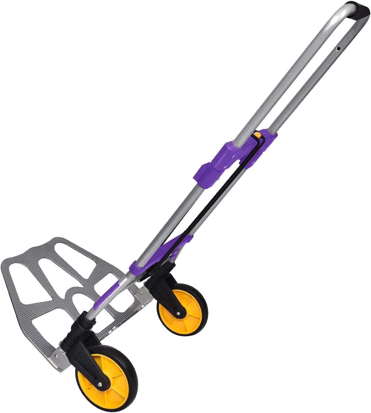 FULLWATT 264 Lb Capacity Folding Hand Truck and Dolly Aluminum Portable