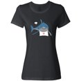 thumbnail image 3 of Inktastic Shark Dinner Women's T-Shirt, 3 of 5