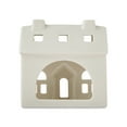 thumbnail image 2 of Ceramic Decorative House Christmas Tabletop Decoration, White, 5", by My Texas House, 2 of 5