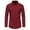 Wine, variant on JURANMO Men's Cotton Shirts Slim Fit Long Sleeve Business Shirts Casual Lapel Button Shirts 2024 Fall Work Shirts Deals of the Day Blue XL