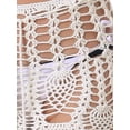 thumbnail image 5 of Bañador sexy de verano de ganchillo para mujer INSPIRE CHIC con falda de cobertura con flecos XS Blanca, 5 of 5