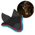 thumbnail image 1 of Horse Fly Bonnet, Comfortable Lightweight Horse Ear Net Hat Full Protection Fashionable Trim  For Daily, 1 of 8