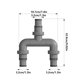 thumbnail image 3 of Conector de manguera de piscina 1,25 en junta de tubería de repuesto | El adaptador en forma de T de 1,5 pulgadas se adapta a mangueras de piscina enterradas y elevadas de 32/38 mm de diámetro, 3 of 8