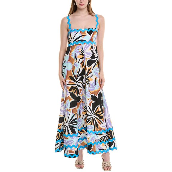 ESTELLINA womens Maxi Dress, l, Blue