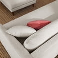 thumbnail image 3 of Modway Zoya Fabric Sofa and Ottoman Set in Heathered Weave Ivory, 3 of 10