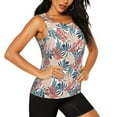 thumbnail image 2 of Gaeub Tropical Leaves Women's Workout Tank Tops Lightweight Sleeveless Shirts for Women for Athletic Running Tennis Yoga - X-Large, 2 of 9