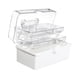 thumbnail image 2 of Caja de almacenamiento de medicamentos, caja médica vacía, botiquín de primeros auxilios multifuncional, organizador para manualidades, costura,, 2 of 9