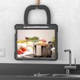 thumbnail image 4 of SaniMore for Apple iPad Air 11 (2024) Case, 3 Layers Multi-Functional Case with Shoulder Strap & Foldable Handle Multi-Angle Kickstand Shockproof Protective Case, Black, 4 of 13