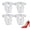 Transparent*4pairs, variant on Heel Grips Liner Cushions Inserts for Loose Shoes, Heel Pads for Shoes, Anti Slip Shoe Inserts for Too Big Shoes Women Men, Soft Heel Protectors Stop Heel Slip & Blisters